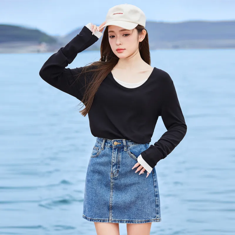 Tonlion T Shirts Women's-5