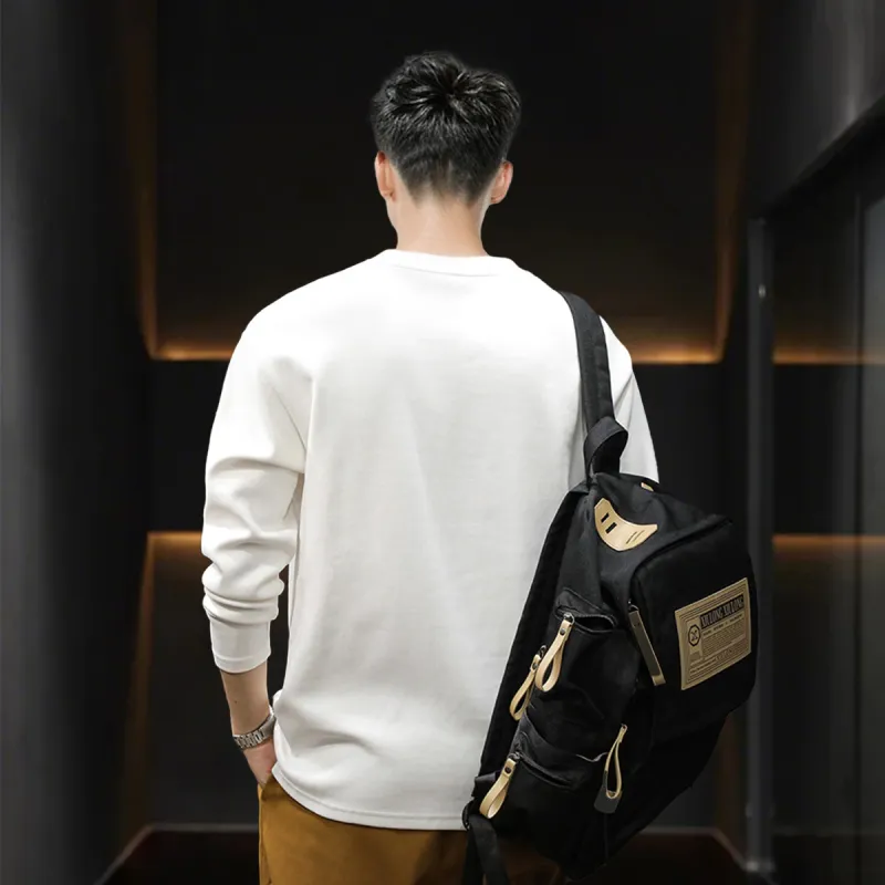 Tonlion Long Sleeved T Shirts Men's-1