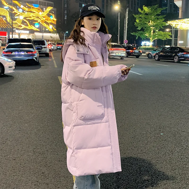 Tonlion Puffer Jacket Women's Light Purple-2