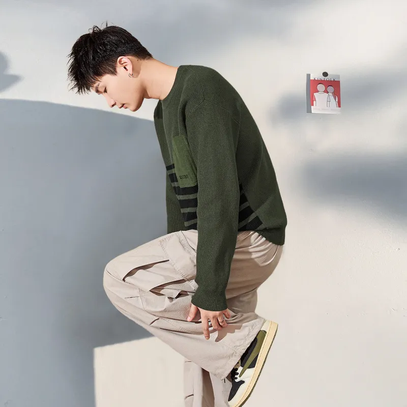 Tonlion Sweater Men's Dark Green-2