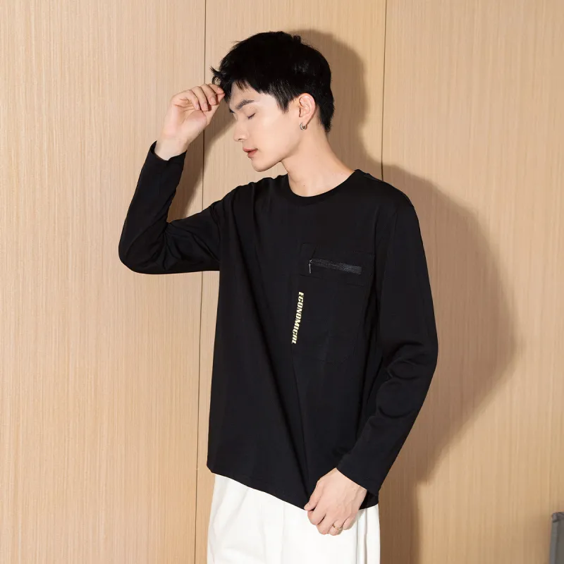 Tonlion Long Sleeved T Shirts Men's-4