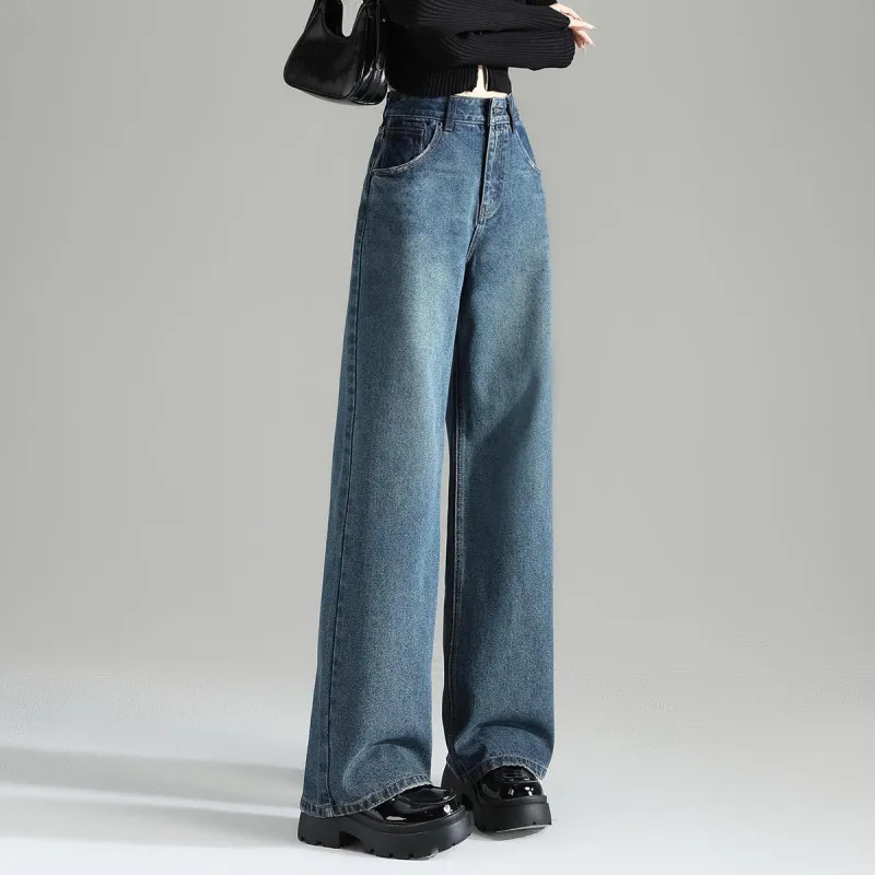 Tonlion Jeans Women's Medium Denim Blue-3