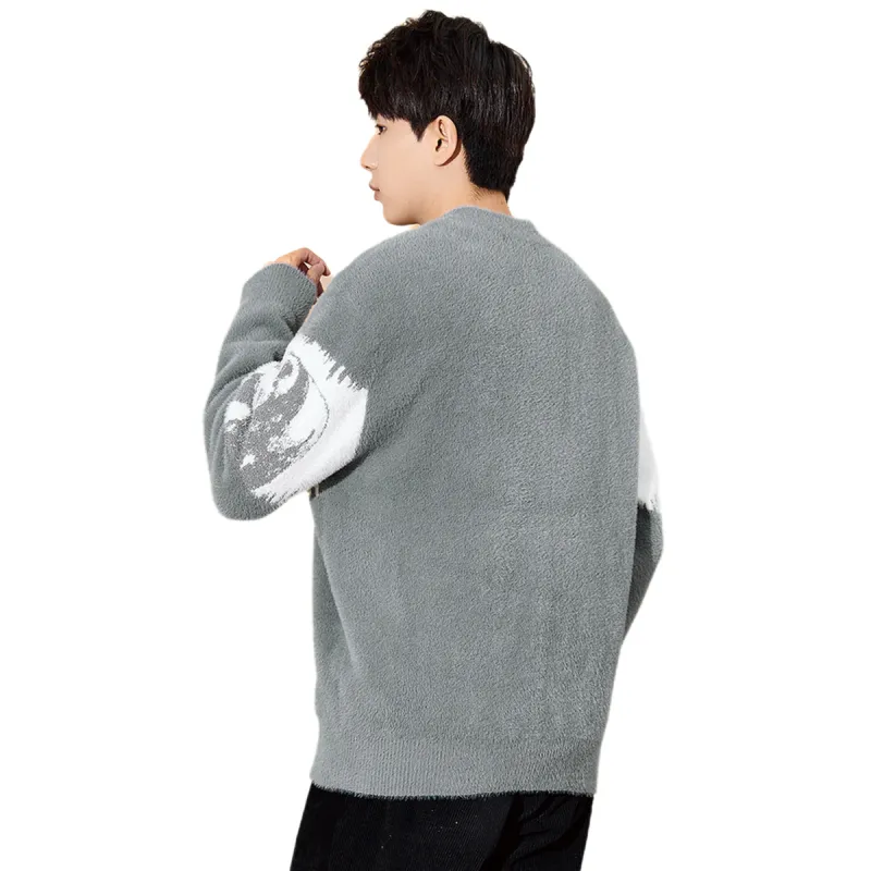 Tonlion Sweater Men's Gray Blue-1