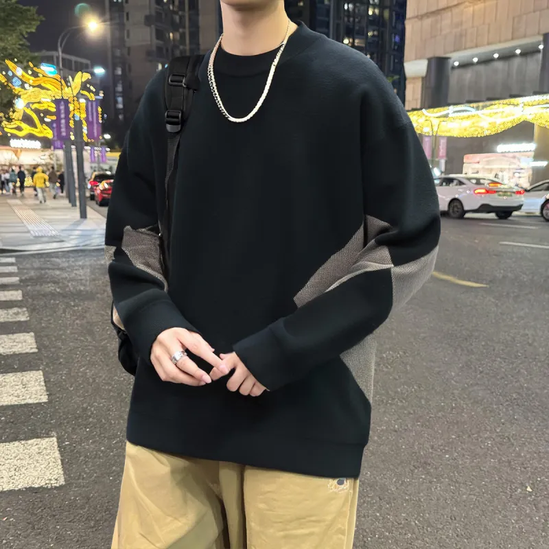Tonlion Sweaters Men Black-2