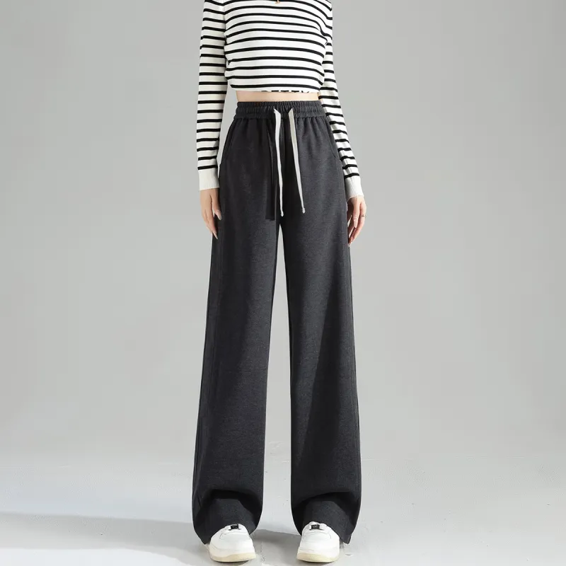 Tonlion Casual Pants Women's Charcoal Gray-4