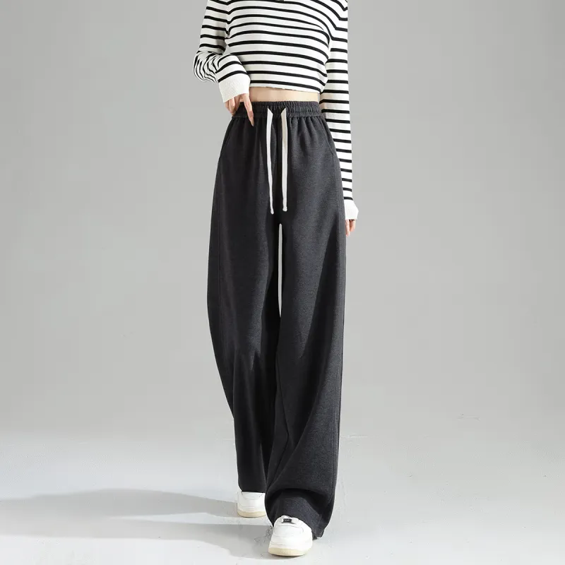 Tonlion Casual Pants Women's Charcoal Gray-2