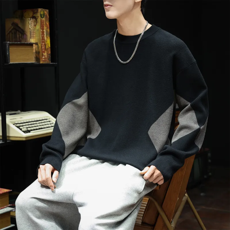 Tonlion Sweaters Men Black-3