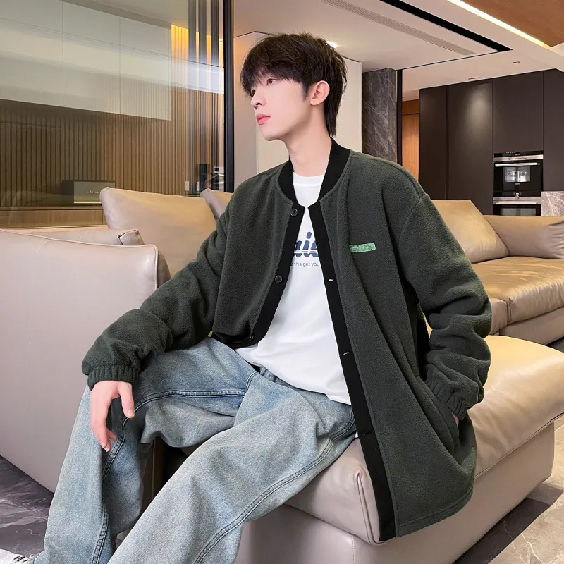 Tonlion Velvet Jackets Men-6