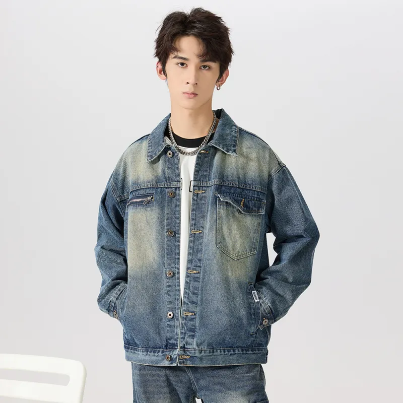 JASONWOOD Cowboy On The Run Denim Jacket Men's Sky Blue-6