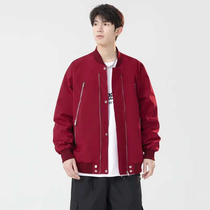 JASONWOOD Jackets Coats Unisex Burgundy-28