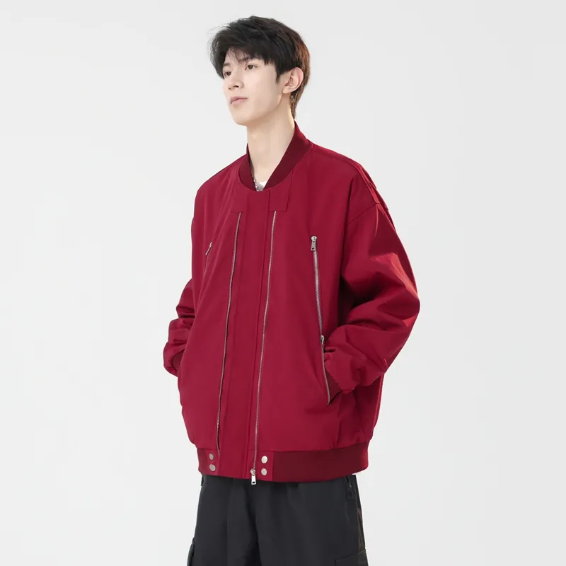 JASONWOOD Jackets Coats Unisex Burgundy-2
