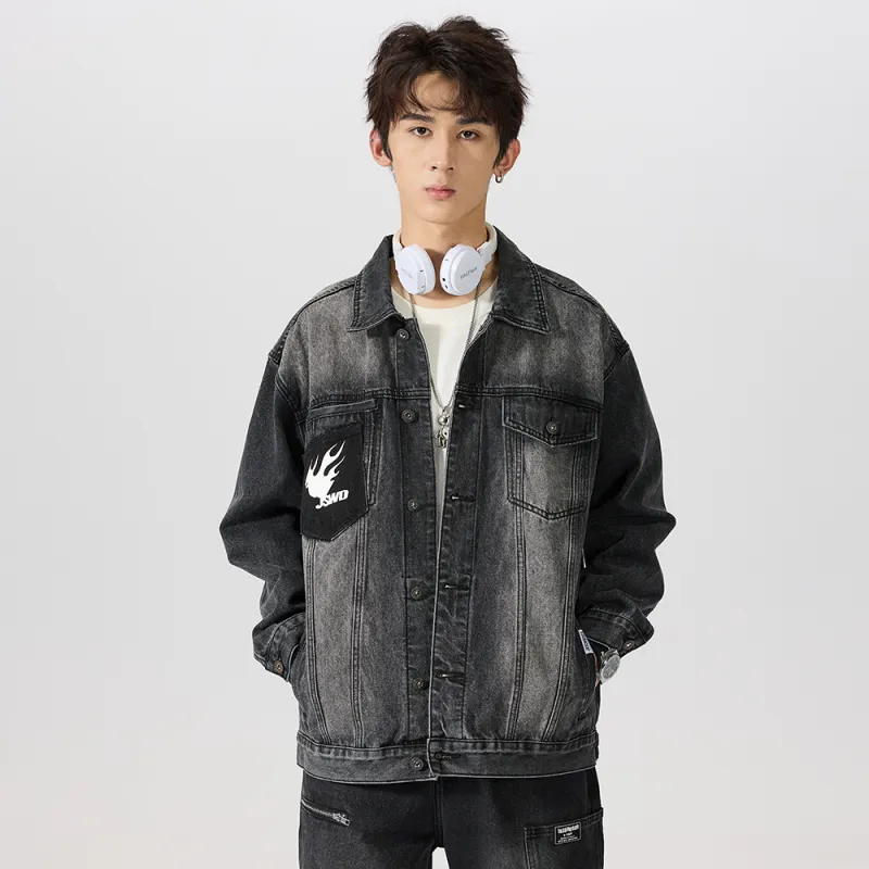 JASONWOOD Cowboy On The Run Denim Jacket Men's-11
