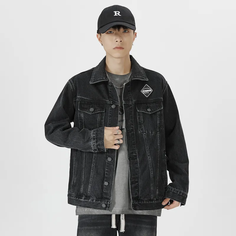 JASONWOOD Denim Jackets Men Black-9