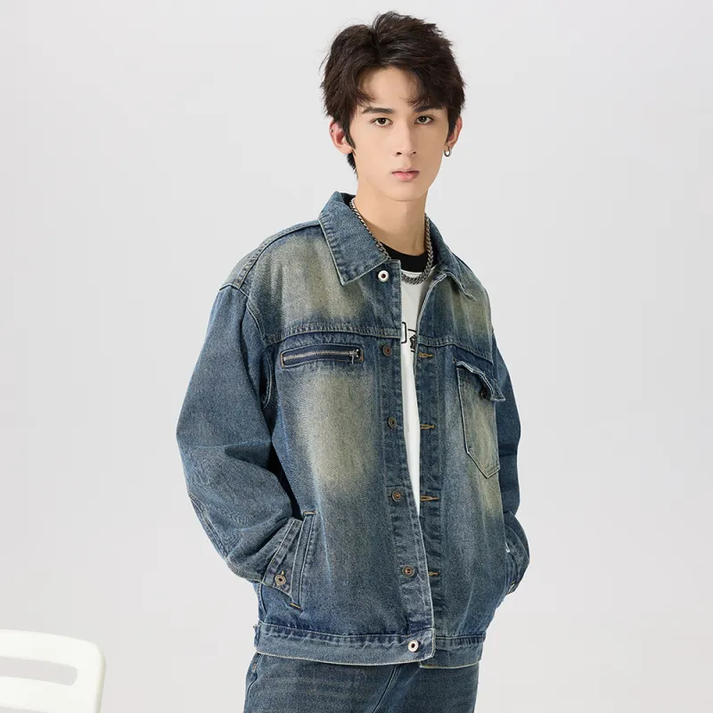 JASONWOOD Cowboy On The Run Denim Jacket Men's Sky Blue-4