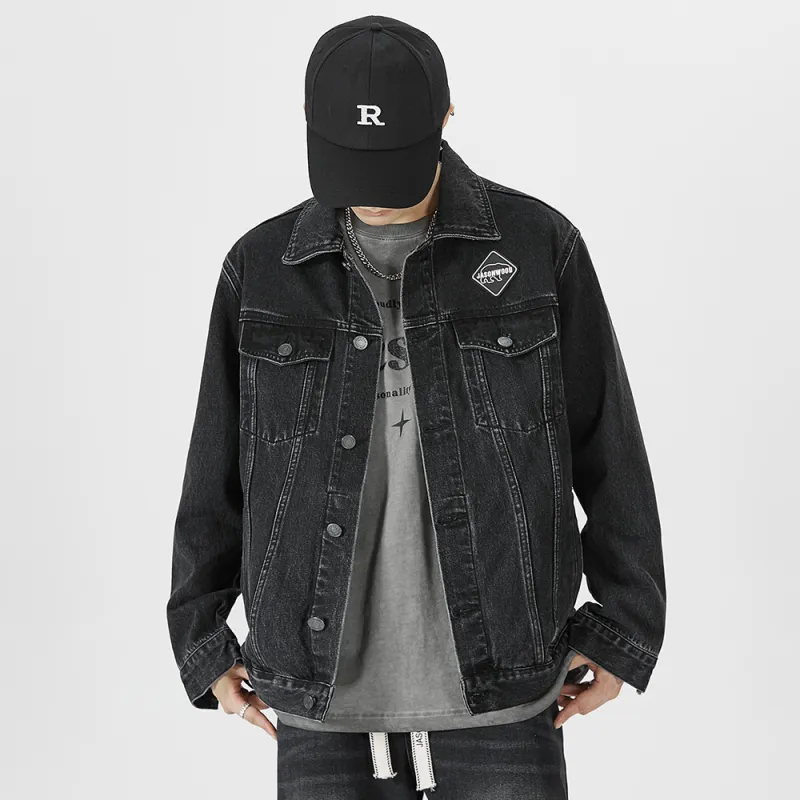 JASONWOOD Denim Jackets Men Black-2