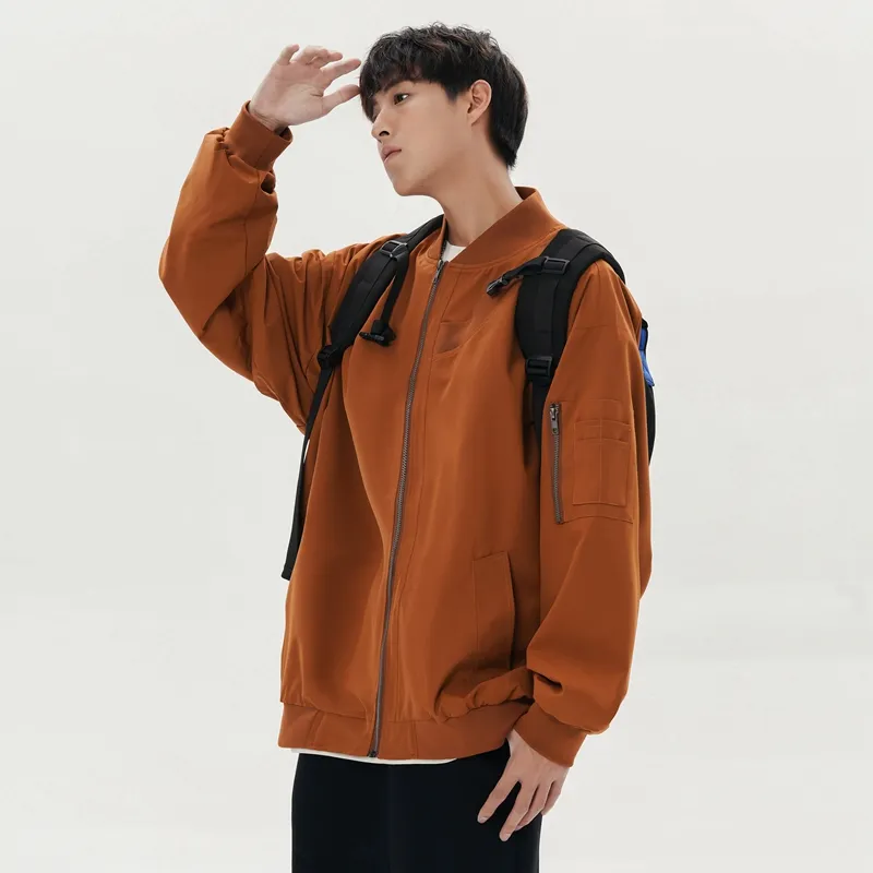 JASONWOOD Jackets Coats Unisex Orange Brown-1