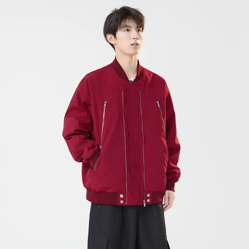 JASONWOOD Jackets Coats Unisex Burgundy-26