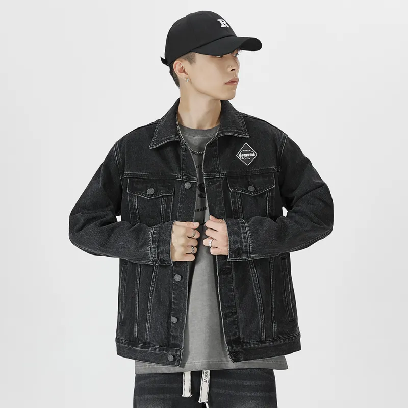 JASONWOOD Denim Jackets Men Black-7