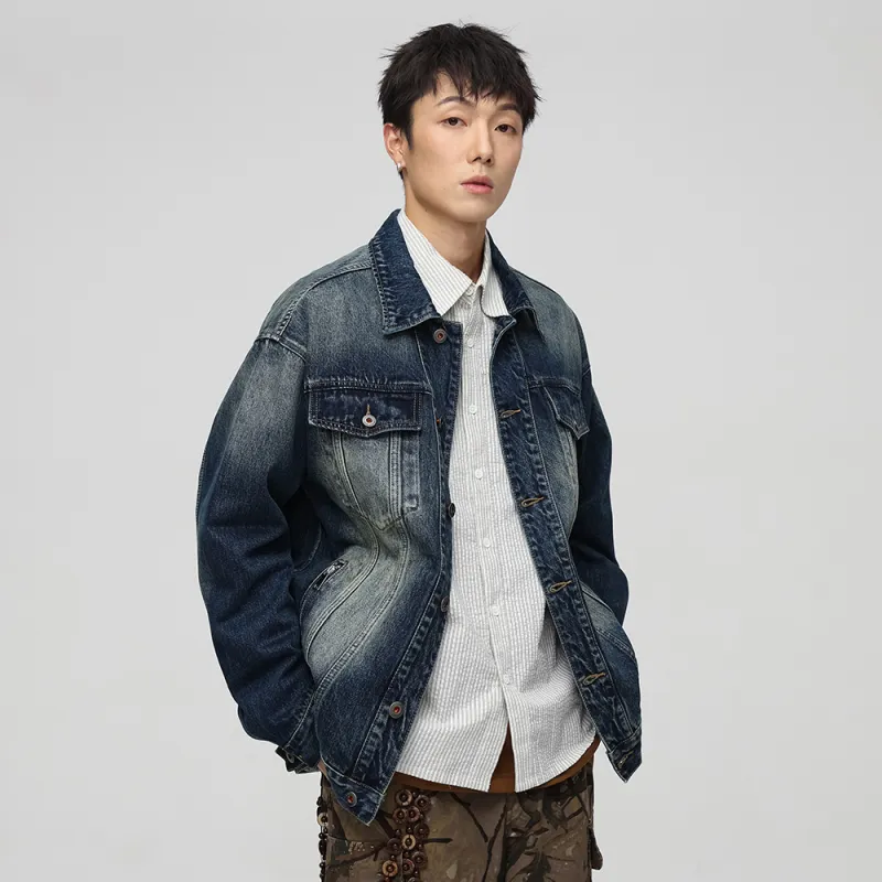 JASONWOOD Cowboy On The Run Denim Jacket Unisex Sapphire Blue-7