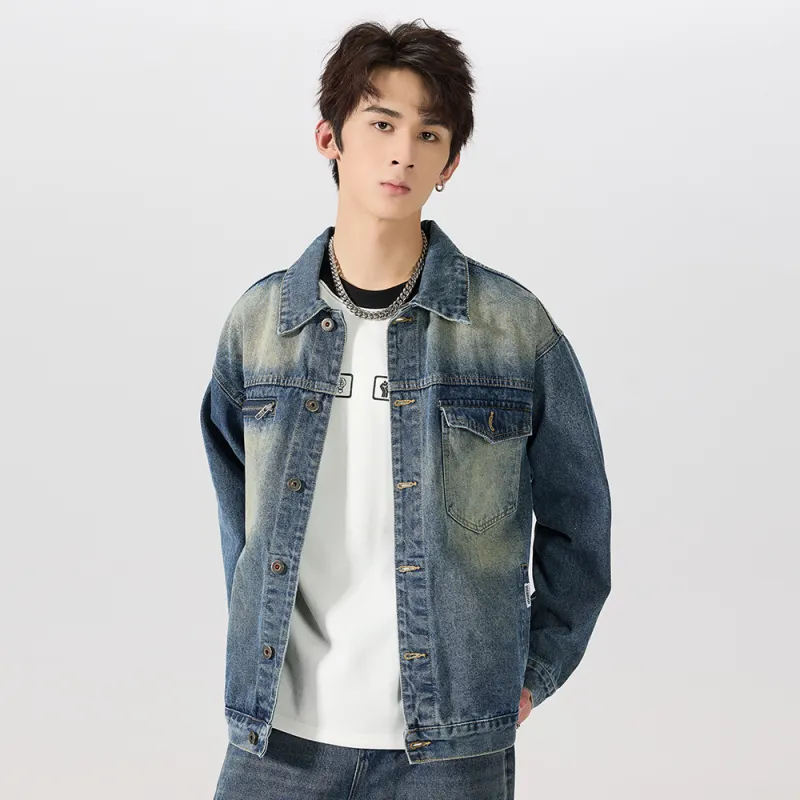 JASONWOOD Cowboy On The Run Denim Jacket Men's Sky Blue-10