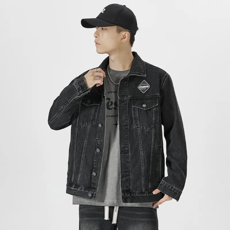 JASONWOOD Denim Jackets Men Black-8