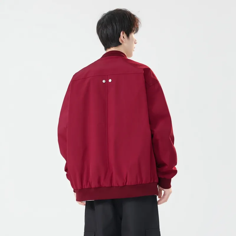 JASONWOOD Jackets Coats Unisex Burgundy-29