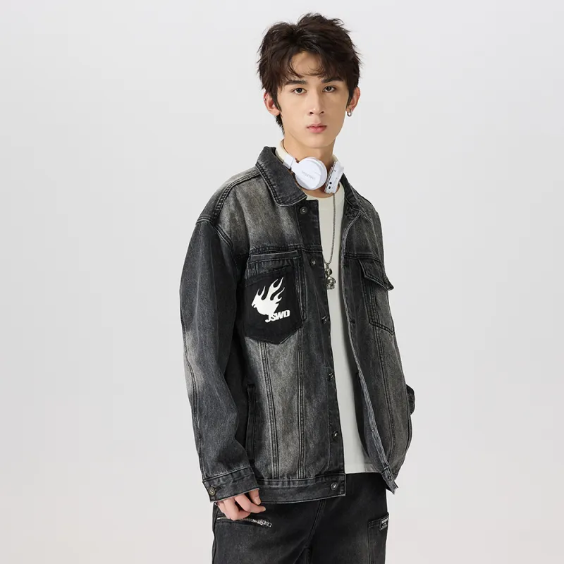 JASONWOOD Cowboy On The Run Denim Jacket Men's-16