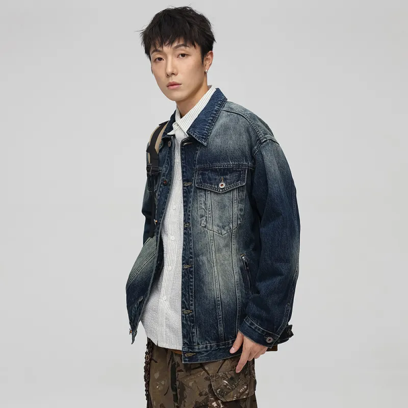 JASONWOOD Cowboy On The Run Denim Jacket Unisex Sapphire Blue-5