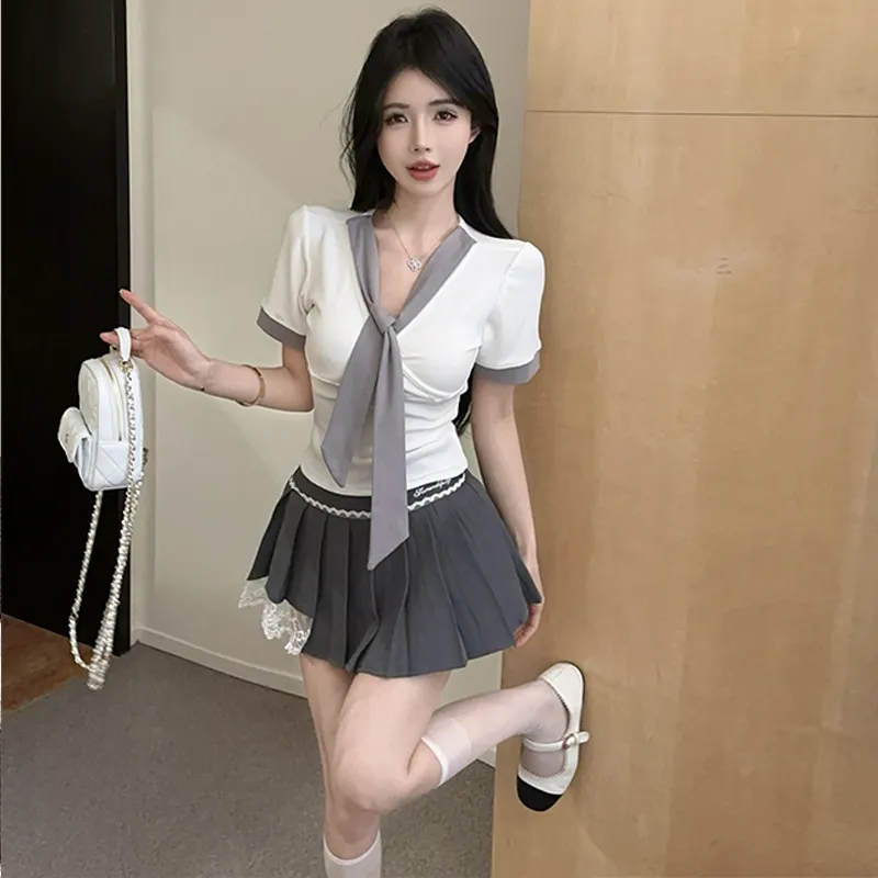WOWI Two Piece Skirt Sets Women's-2