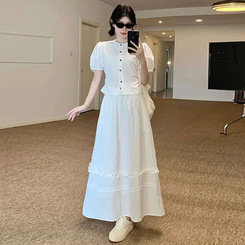 WOWI Two Piece Skirt Sets Women's-3