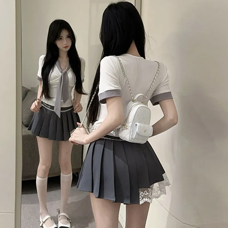 WOWI Two Piece Skirt Sets Women's-1