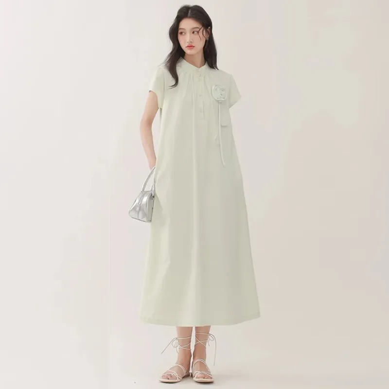 WOWI KCKS Short Sleeved Dress Women's Mint Green-1