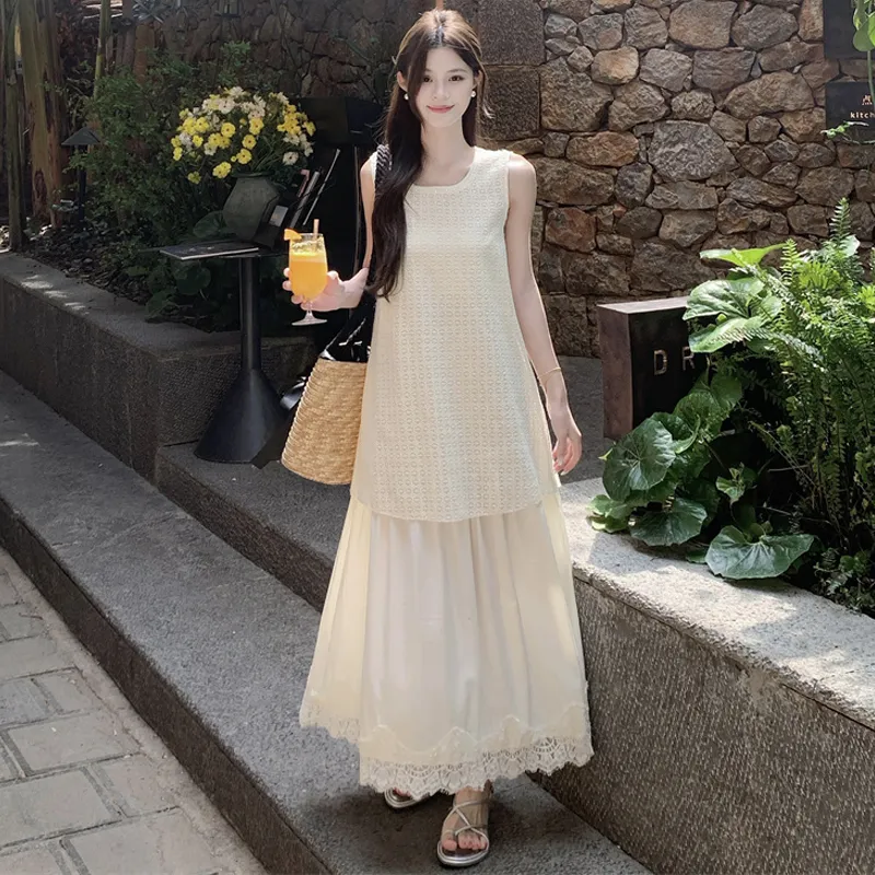 WOWI KCKS Sleeveless Dress Women's Apricot-2