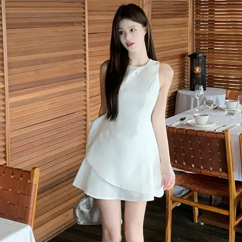 WOWI KCKS Sleeveless Dress Women's White-4