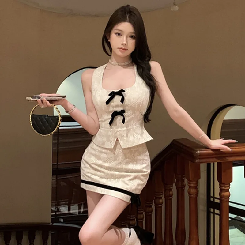 WOWI Two Piece Skirt Sets Women's-1