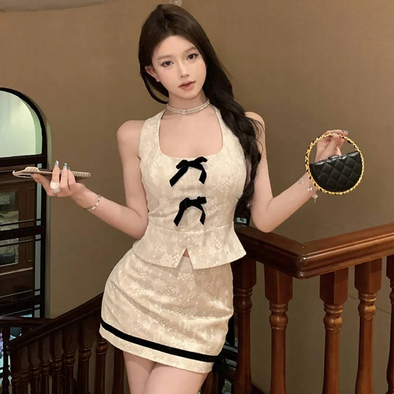 WOWI Two Piece Skirt Sets Women's-4