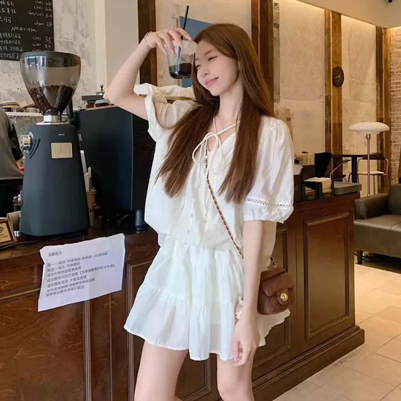 WOWI Two Piece Skirt Sets Women's-2