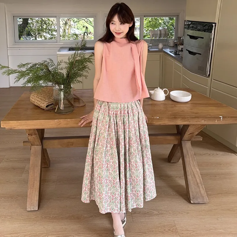 WOWI Two Piece Skirt Sets Women's-3