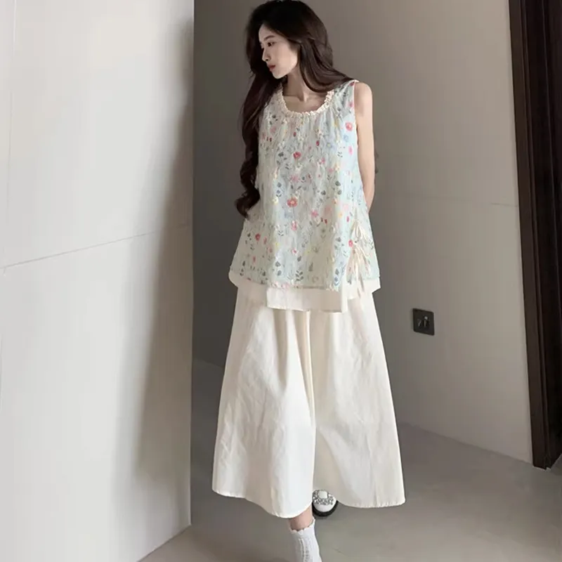 WOWI Two Piece Skirt Sets Women's-9