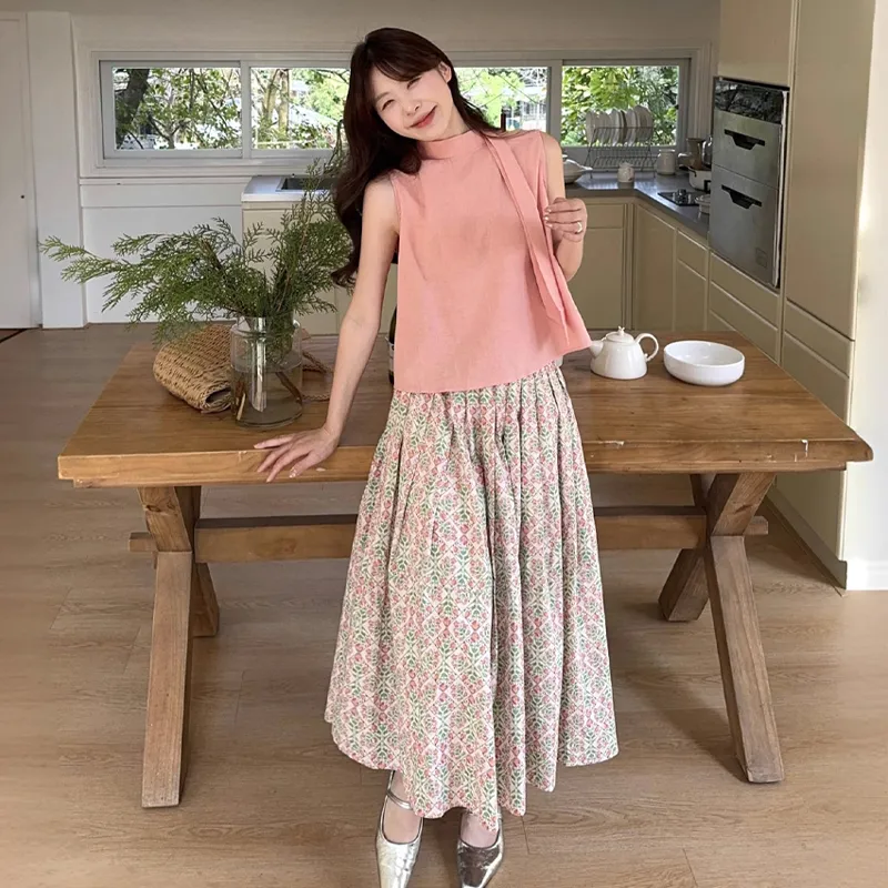 WOWI Two Piece Skirt Sets Women's-4