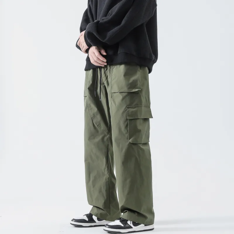 DEERWAY Casual Pants Unisex Burgundy-11