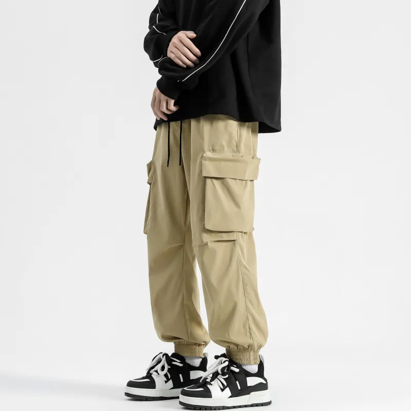 DEERWAY Casual Pants Unisex Blue-12