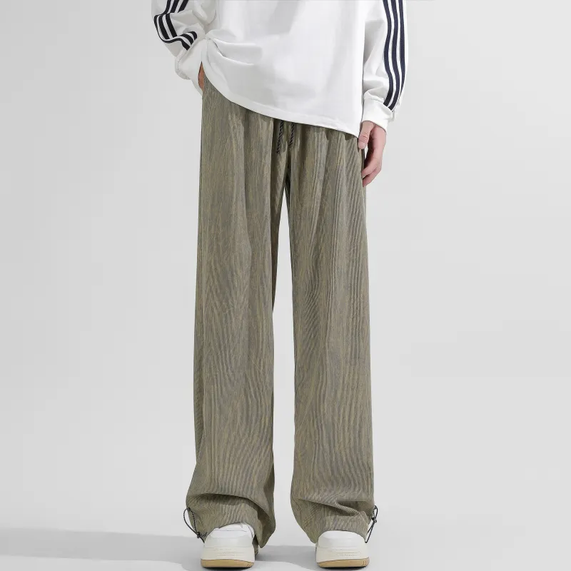 DEERWAY Casual Pants Unisex Burgundy-13