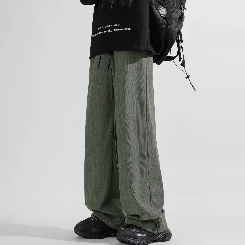 DEERWAY Casual Pants Unisex Burgundy-10