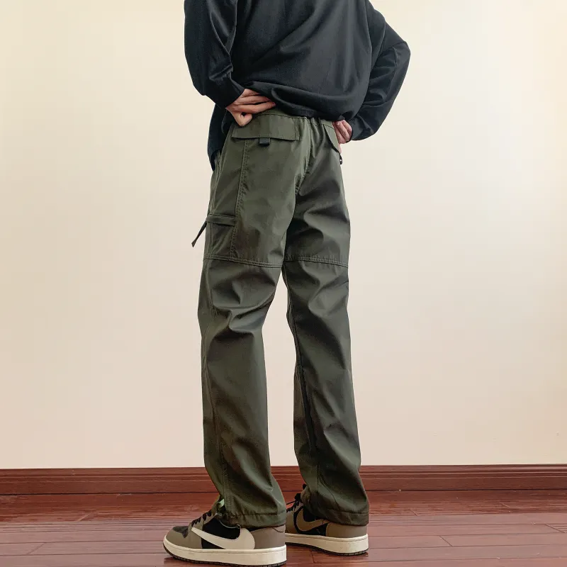 DEERWAY Casual Pants Unisex Burgundy-8