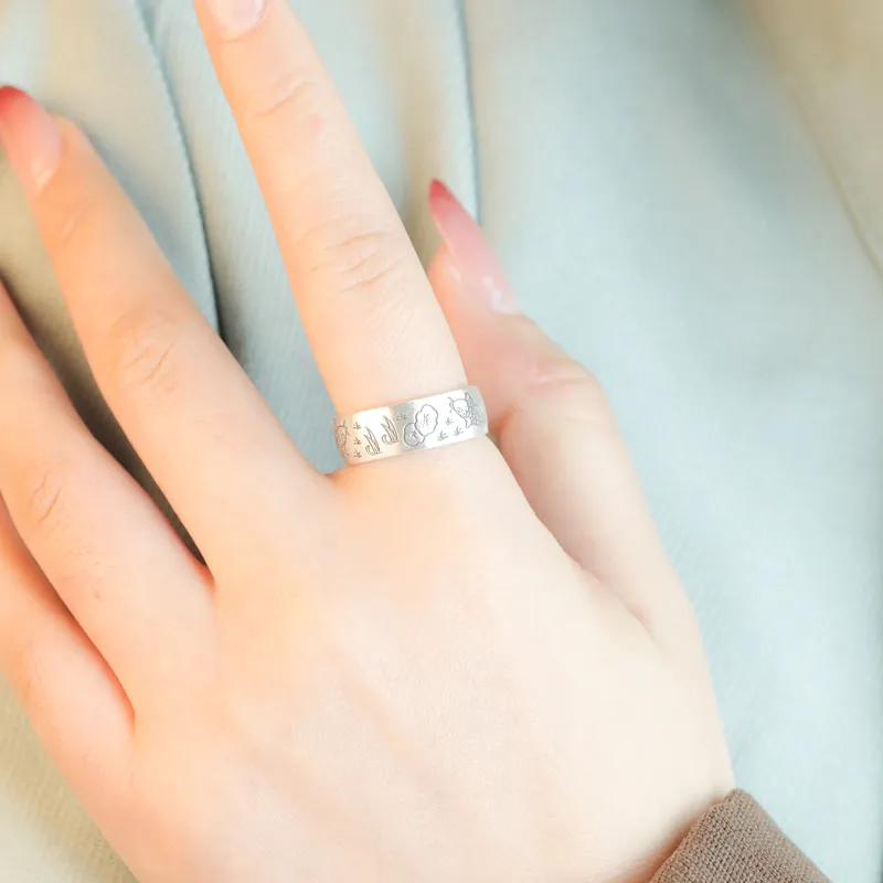 CHIC ZONE 999 Fine Silver Rings Unisex-1