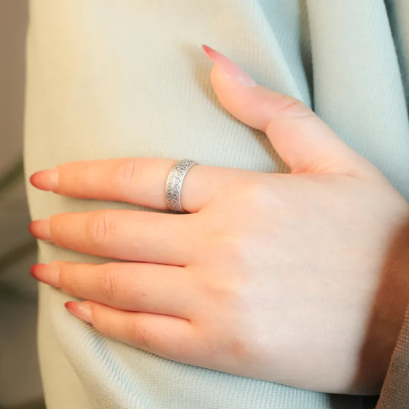 CHIC ZONE 999 Fine Silver Rings Unisex-3
