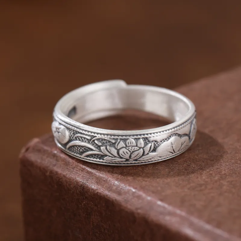 CHIC ZONE 999 Fine Silver Rings Women's-7