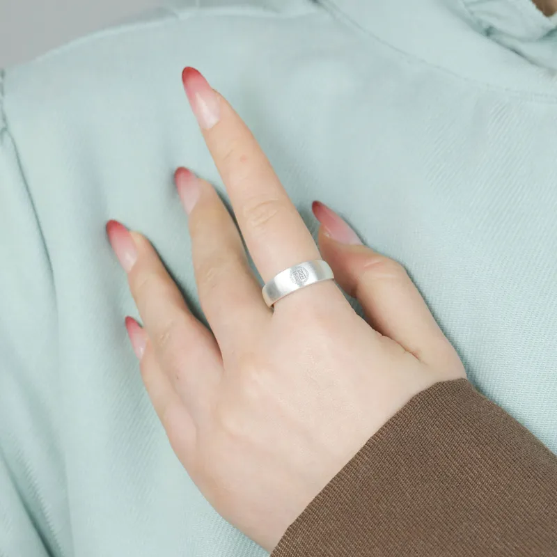 CHIC ZONE 999 Fine Silver Rings Unisex-2