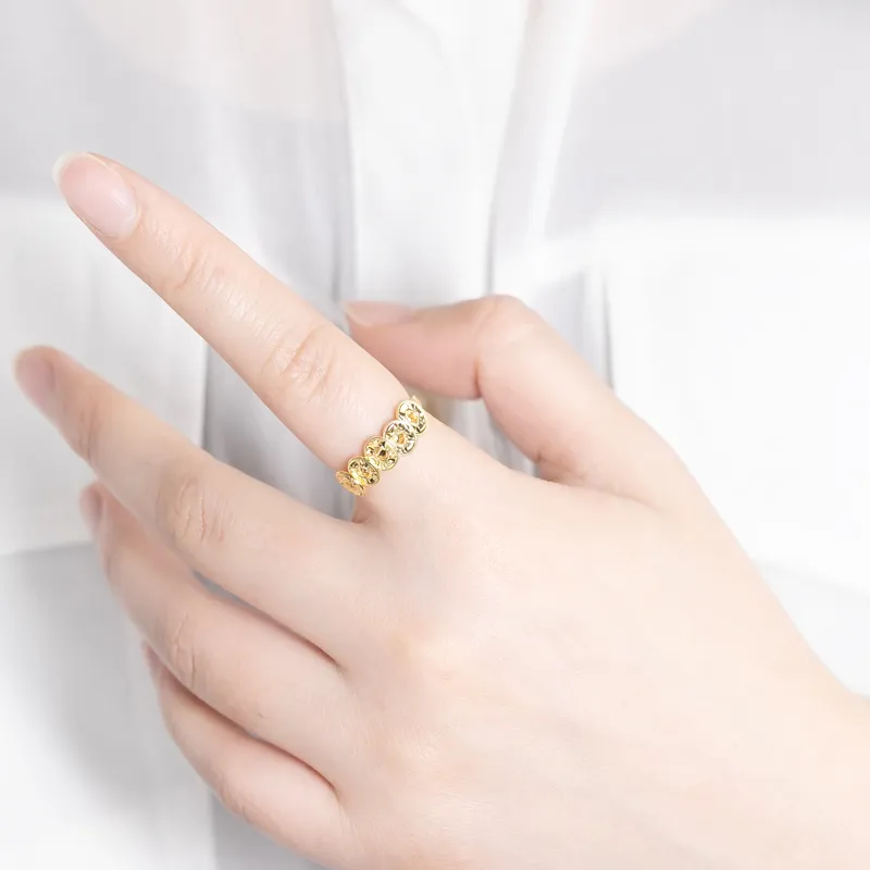 CHIC ZONE 999 Fine Silver Rings Women's-4